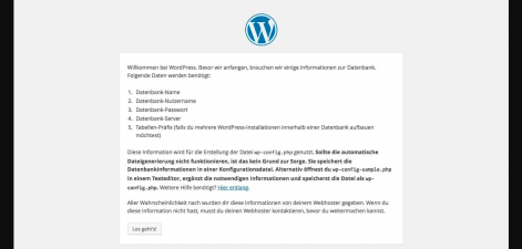 WordPress Installation - Ersteinrichtung